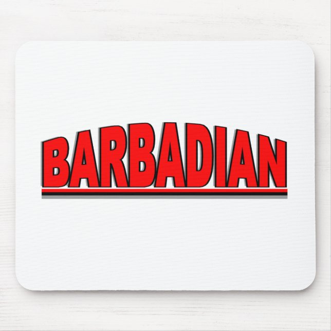 Alfombrilla De Ratón Nacionalidades - "Barbadian " (Frente)