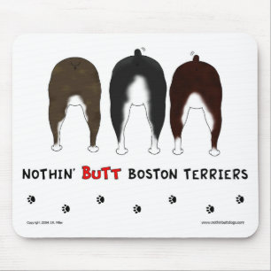 Alfombrilla De Ratón Nada empalma a los terrieres Mousepad de Boston