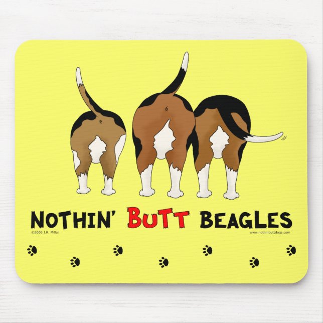 Alfombrilla De Ratón Nada empalma beagles (Frente)