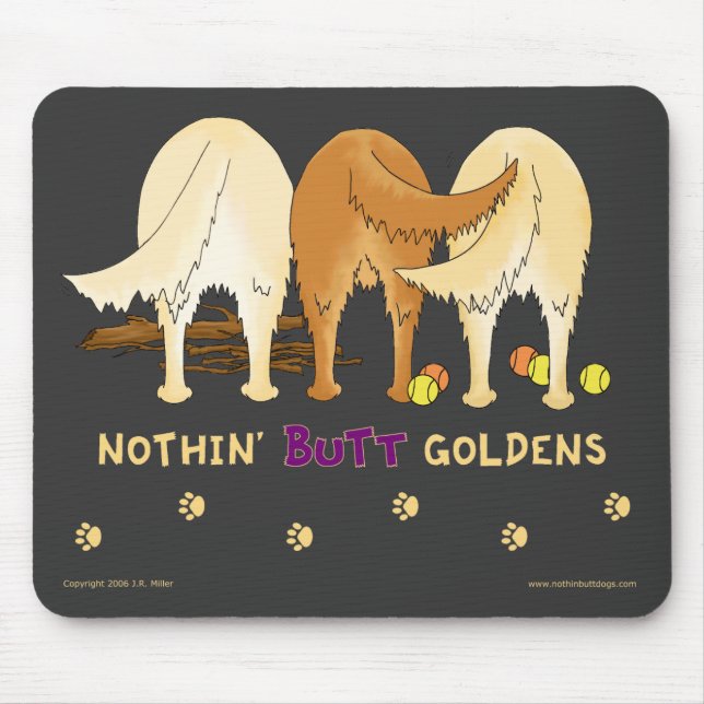 Alfombrilla De Ratón Nada empalma Goldens Mousepad (Frente)