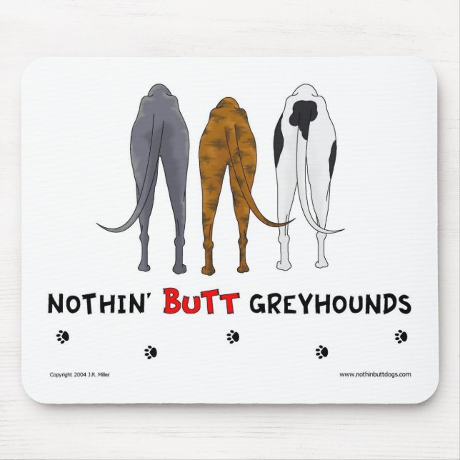 Alfombrilla De Ratón Nada empalma los galgos Mousepad (Frente)