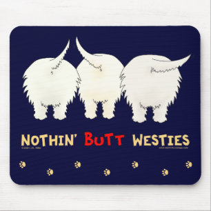 Alfombrilla De Ratón Nada empalma Westies Mousepad