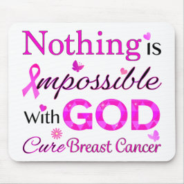Alfombrilla De Ratón Nada es imposible con DIOS