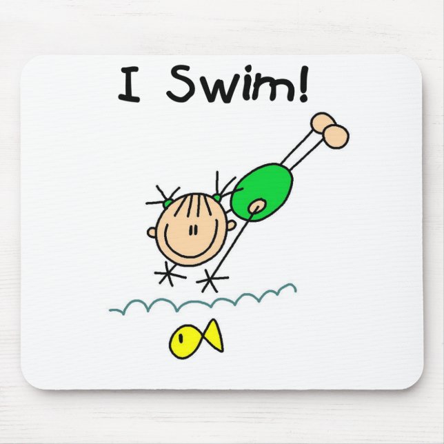 Alfombrilla De Ratón Nadada Mousepad del chica I (Frente)