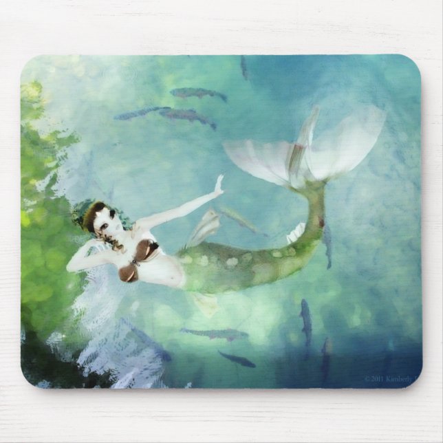 Alfombrilla De Ratón Nadando con Salmon Mousepad (Frente)