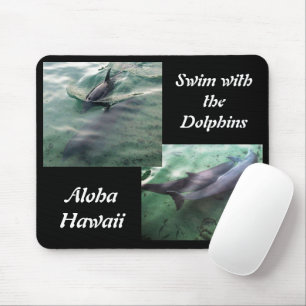 Alfombrilla De Ratón Nadar con delfines Hawái