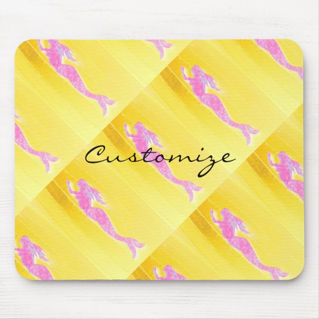 Alfombrilla De Ratón nadar en las comadronas rosadas subacuáticas (Frente)