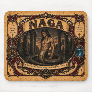 Alfombrilla De Ratón Naga, Monstruo de Circo Antiguo