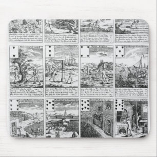 Alfombrilla De Ratón Naipes que satirizan empresas de la "burbuja"