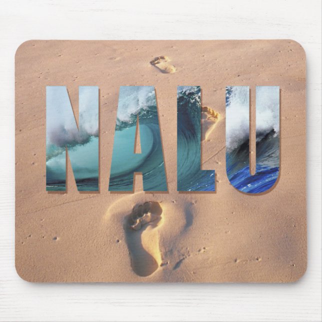 Alfombrilla De Ratón "Nalu hawaiano" (resaca) Mousepad (Frente)