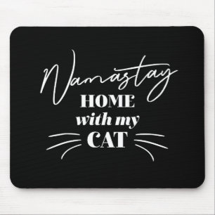 Alfombrilla De Ratón Namastay Home con mi gato