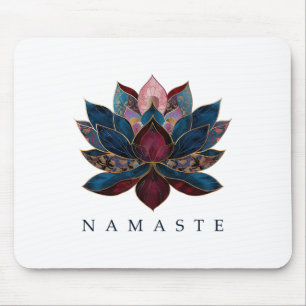 Alfombrilla De Ratón Namaste Flor de Loto Budismo Zen Yogui Buda Budist