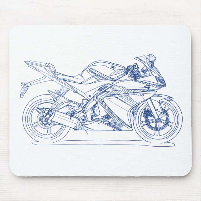 Alfombrilla De Ratón Ñame YZF R125 (Frente)