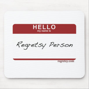 Alfombrilla De Ratón Nametag de Regretsy