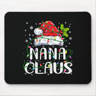 Alfombrilla De Ratón Nana Claus Navidades Santa Hat Familia Xma