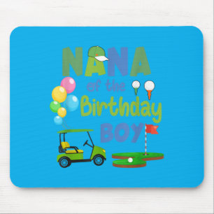 Alfombrilla De Ratón Nana Del Hoyo Del Niño Cumpleañero En Uno De Golf