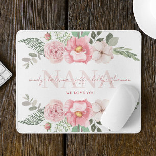 Alfombrilla De Ratón Nana Mousepad floral personalizado