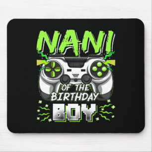 Alfombrilla De Ratón Nani De Birthday Boy Video Game Family Matchin
