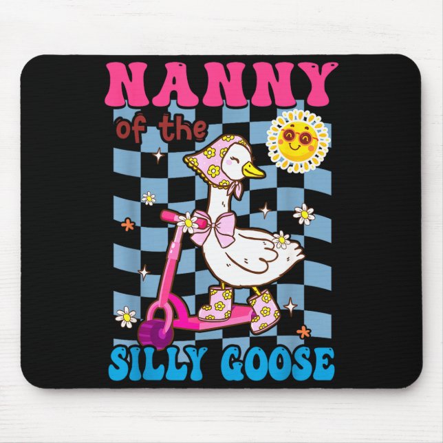 Alfombrilla De Ratón Nanny Of The Silly Goose First Birthday Family Mat (Frente)