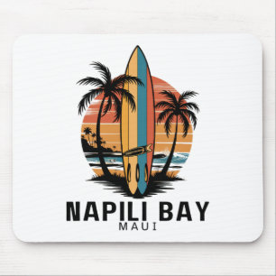 Alfombrilla De Ratón Napili Y Maui Surfeando Surfista 