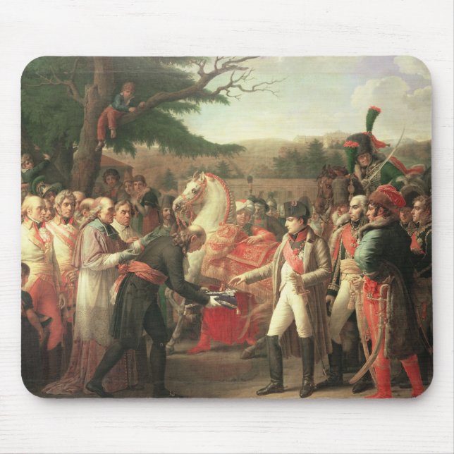 Alfombrilla De Ratón Napoleon Bonaparte que recibe las llaves (Frente)