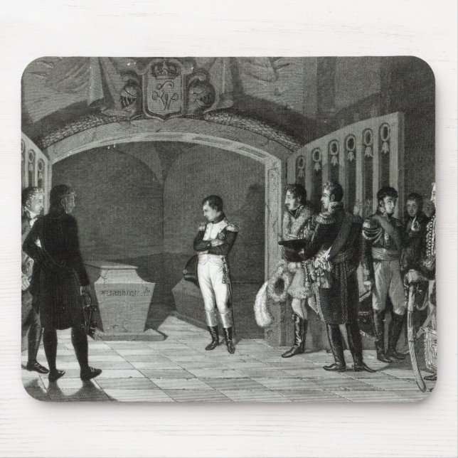 Alfombrilla De Ratón Napoleon Meditating antes de la tumba (Frente)
