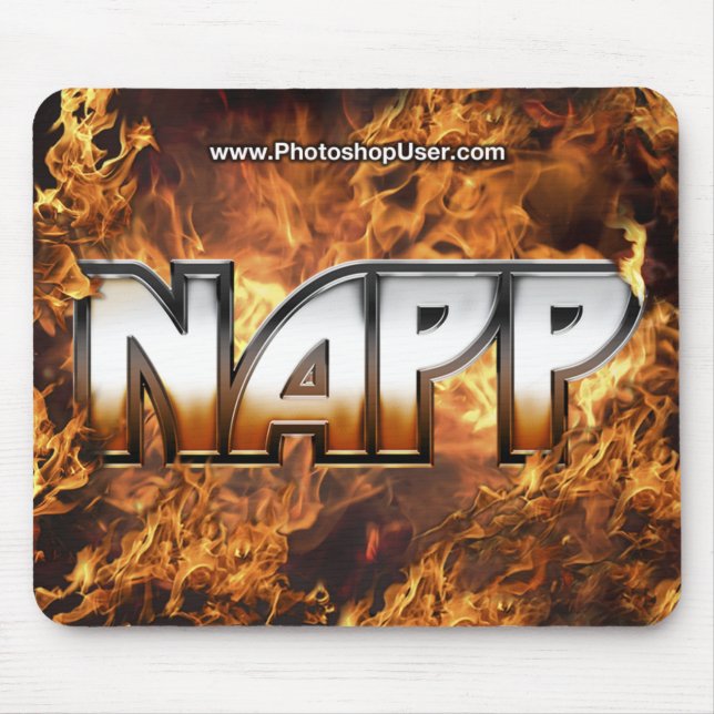 Alfombrilla De Ratón NAPP Mousepad - versión del fuego (Frente)