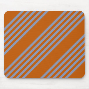Alfombrilla De Ratón Naranja azul-gris y quemado de cinco rayas