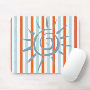 Alfombrilla De Ratón Naranja banda azul Star Mouse Pad! Pad del ratón