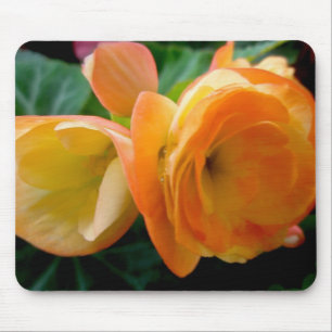 Alfombrilla De Ratón Naranja Begonia Mousepad