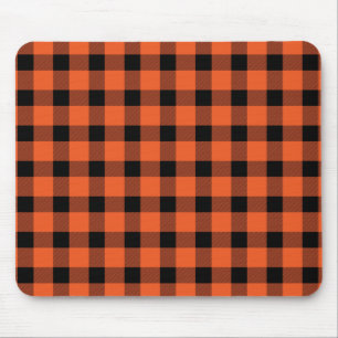 Alfombrilla De Ratón Naranja Buffalo Country Lumberjack Plaid