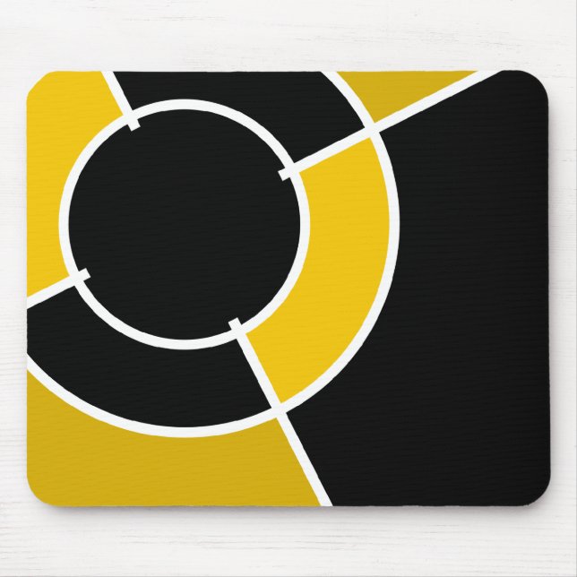 Alfombrilla De Ratón naranja bullseye (Frente)