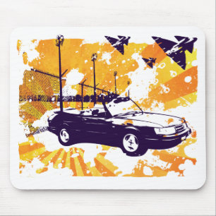 Alfombrilla De Ratón naranja convertible del mousepad del grunge de 900