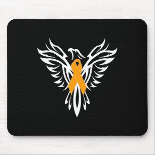 Alfombrilla De Ratón Naranja de Concienciación sobre Esclerosis Ribbon 
