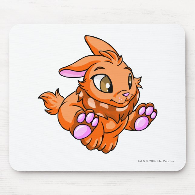 Alfombrilla De Ratón Naranja de Cybunny (Frente)