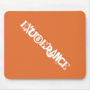 Alfombrilla De Ratón Naranja de exuberancia moderna Tipografía de graff