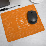 Alfombrilla De Ratón naranja DE LOGOTIPO EMPRESARIAL CALENDAR 2025<br><div class="desc">Diseñe su propio mouse de calendario personalizado 2025 con el logotipo de su empresa. Es un regalo promocional o un regalo corporativo perfecto para clientes, vendedores, empleados y otras personas valiosas. El calendario se muestra con elegancia con un sofisticado tipo de letra serif, lo que garantiza claridad y profesionalismo, mientras...</div>