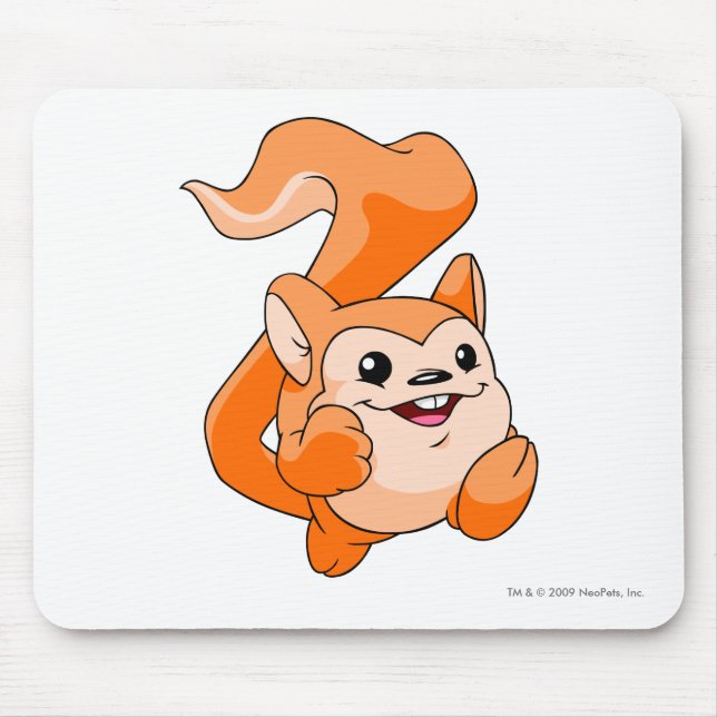 Alfombrilla De Ratón Naranja de Meerca (Frente)
