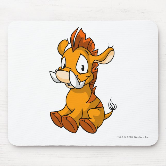 Alfombrilla De Ratón Naranja de Moehog (Frente)