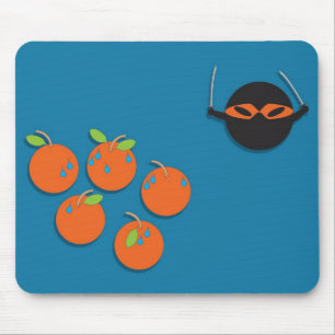 Alfombrilla De Ratón Naranja de Ninja