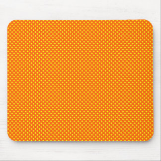 Alfombrilla De Ratón Naranja de patrón neto con amarillo