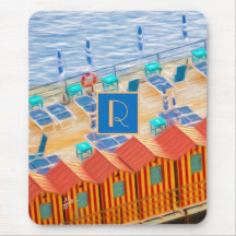 Naranja de playa y Monograma de Cabanas Tropicales