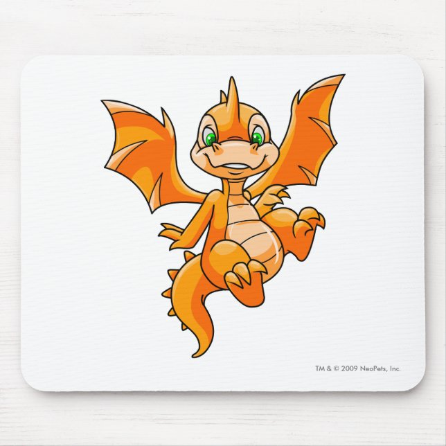 Alfombrilla De Ratón Naranja de Scorchio (Frente)
