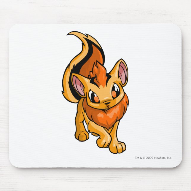 Alfombrilla De Ratón Naranja de Xweetok (Frente)