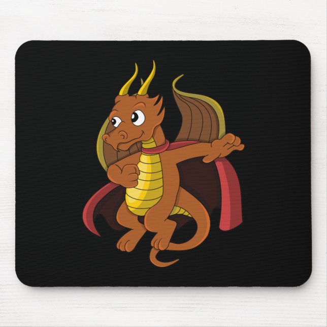 Alfombrilla De Ratón Naranja Dragon Personalizado Mouse Pad (Frente)