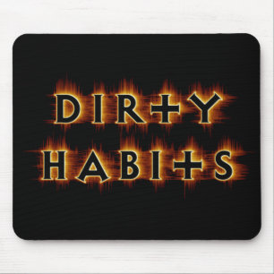 Alfombrilla De Ratón Naranja Flash Dirty Habits Mousepad