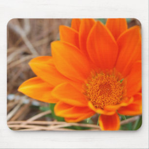 Alfombrilla De Ratón Naranja Floral Mousepad