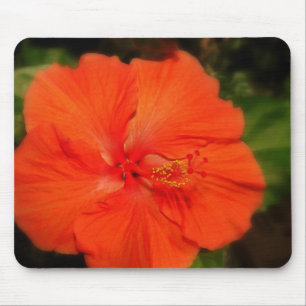 Alfombrilla De Ratón Naranja Hibiscus Flower Mousepad