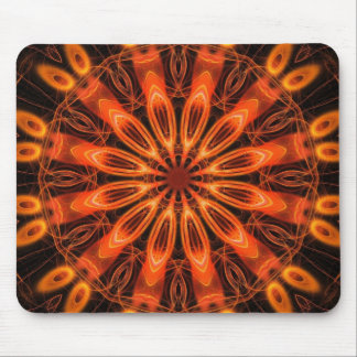 Alfombrilla De Ratón Naranja Kaleidoscope 02