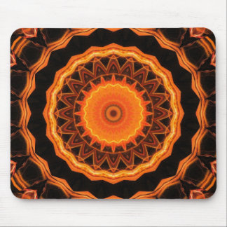 Alfombrilla De Ratón Naranja Kaleidoscope 04